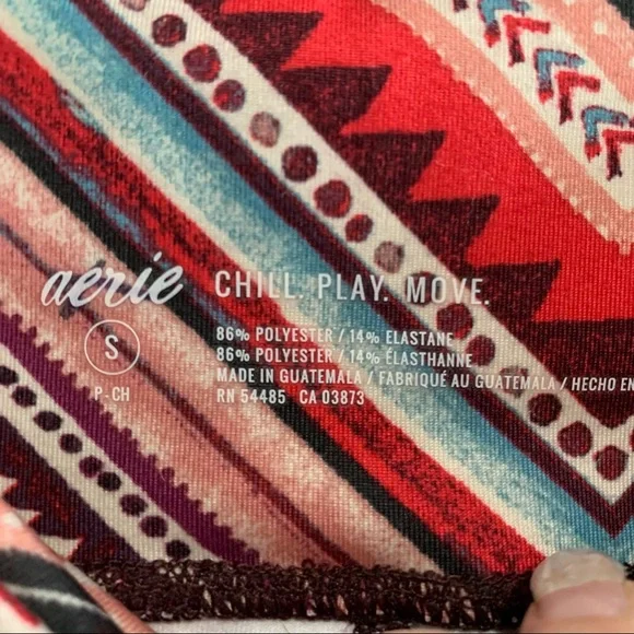 Aerie Chill, Play, Move Chevron Leggings - Picture 5 of 7